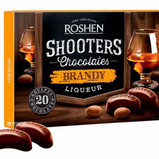 Roshen Shooters Chocolates Brandy Likörlü Çikolata 150 Gr Kısmet