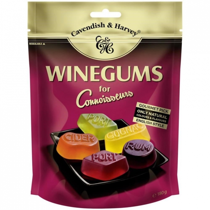 Cavendish and Harvey Winegums for Connoisseurs 180g 