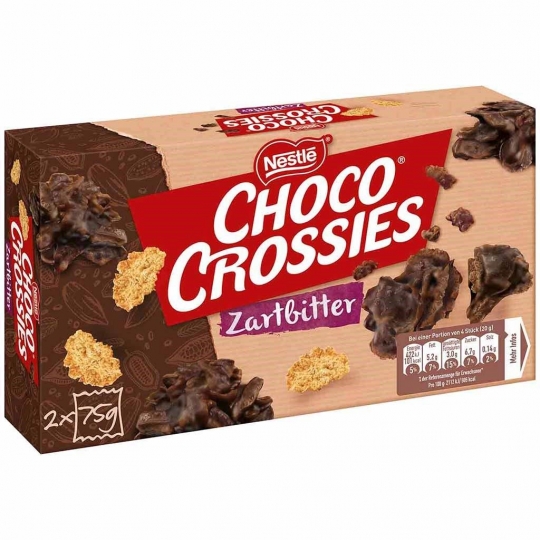 Nestle Choco Crossies Zartbitter Bitter Çikolata ( 2x75g )150g Kısmet
