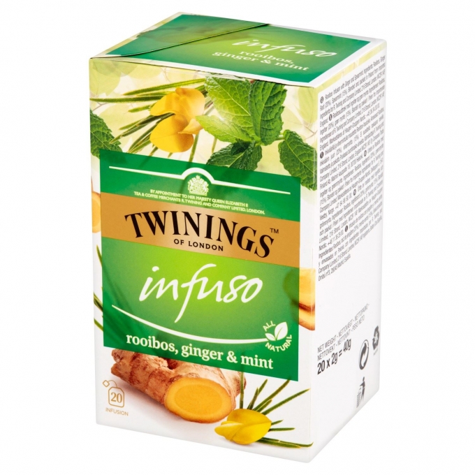 Twinings Infuso Rooibos Ginger Mint Bitki Çayı 30g