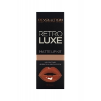 MAKEUP REVOLUTION Retro Luxe Kit Matte Regal Ruj ve Dudak Kalemi 