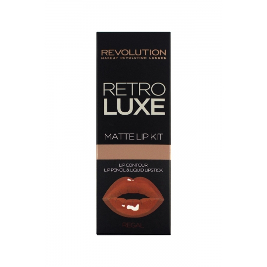 MAKEUP REVOLUTION Retro Luxe Kit Matte Regal Ruj ve Dudak Kalemi 