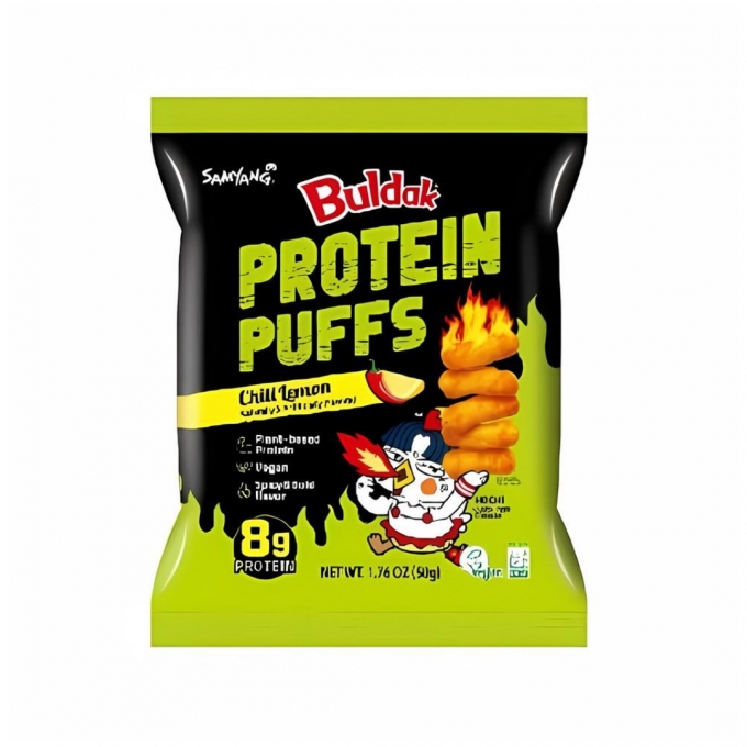 Samyang Buldak Protein Puffs Chili Lemon 50g