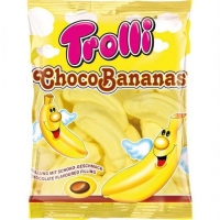 Trolli ~ Marshmallow Bananas with a Milk Chocolate filling Çikolata Dolgulu Şekerleme 150gr