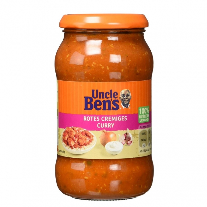 Uncle Bens Rotes Cremiges Curry Kırmızı Kremalı Köri Sos  400g