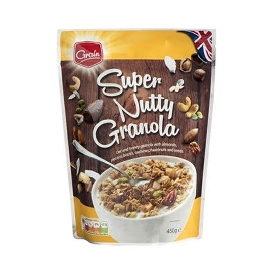 Grain super nutty granola yemisli muslu 450gr