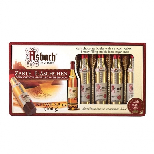  Asbach Brandy Dark Chocolate Zarte Flaschchen 125g
