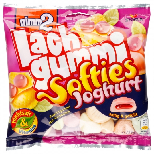 Nimm2 Lach Gummi Softies Joghurt  Yumuşak Şekerleme 225g