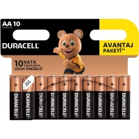 Duracell Basic Kalem Pil 10'lu AA