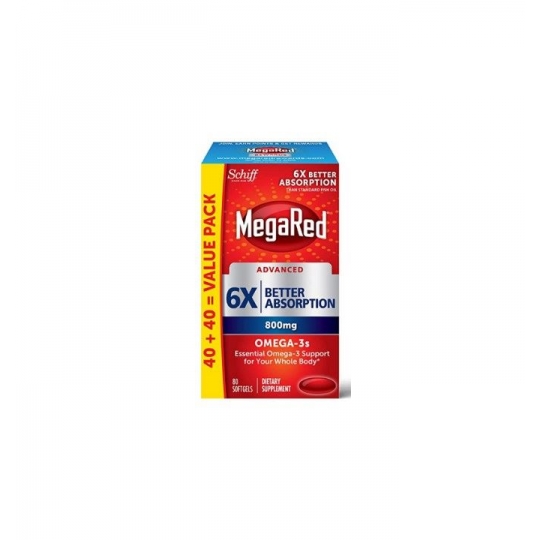 MegaRed Essential Omega 3 800 mg 80 Softgels
