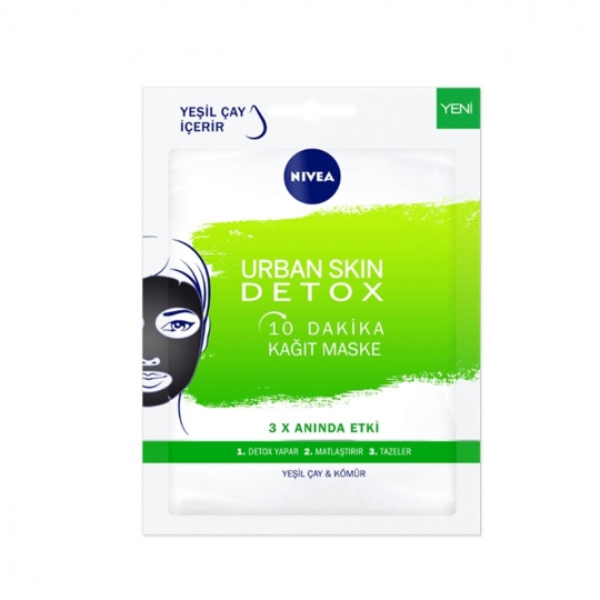 Nivea Urban Skin Detox 10 Dakika Kağıt Maske