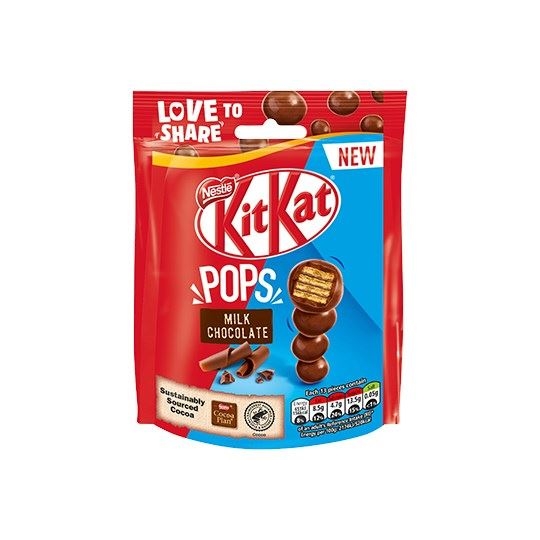 nestle kitkat pops milk chocolate 140g