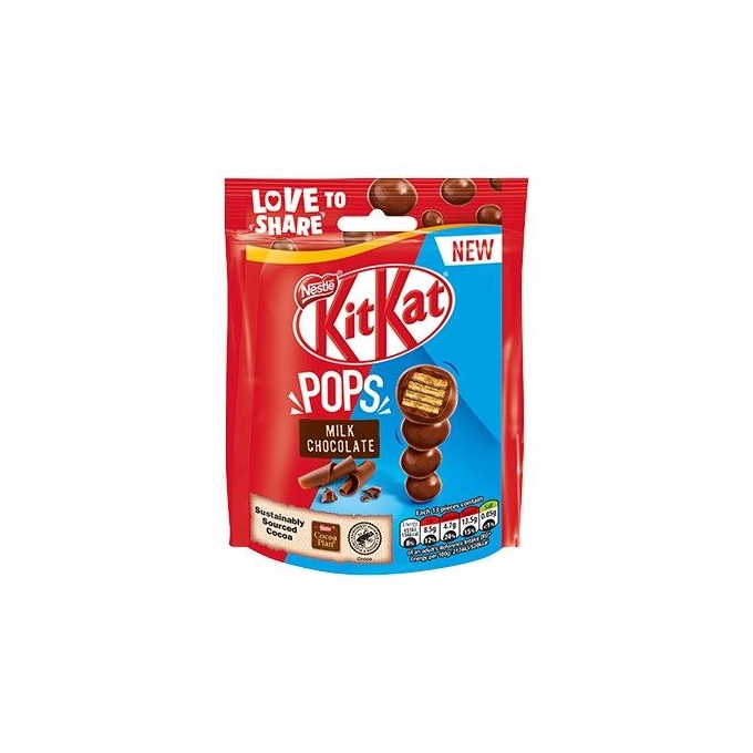 nestle kitkat pops milk chocolate 140g