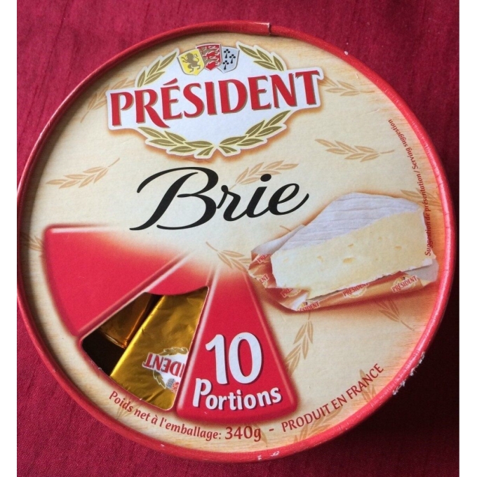 Président  Brie Portion 10 porsion  340 g