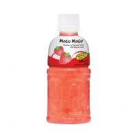 Mogu Mogu Strawberry Flavored Drink with Nata de Coco 320ml