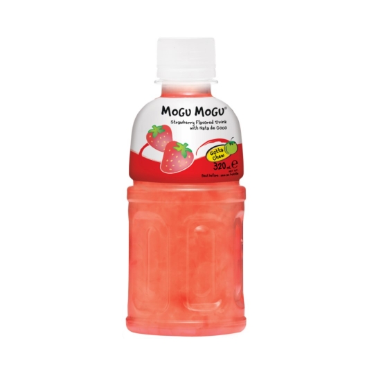 Mogu Mogu Strawberry Flavored Drink with Nata de Coco 320ml