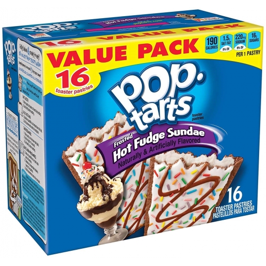 Pop Tarts Frosted Hot Fudge Sundae Pastries 16 Pack 768g