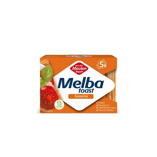 Van Der Meulen Melba Toast Sesame 100g