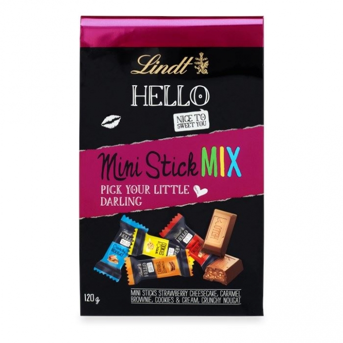 lindt hello mini stick mix 120g