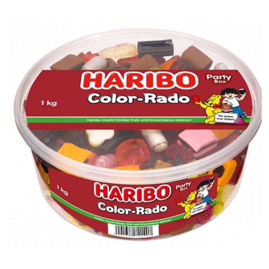 Haribo Color Rado Party Bax 1000 g