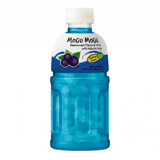 Mogu Mogu Blackcurrant Flavored Drink with Nata de Coco 320ml