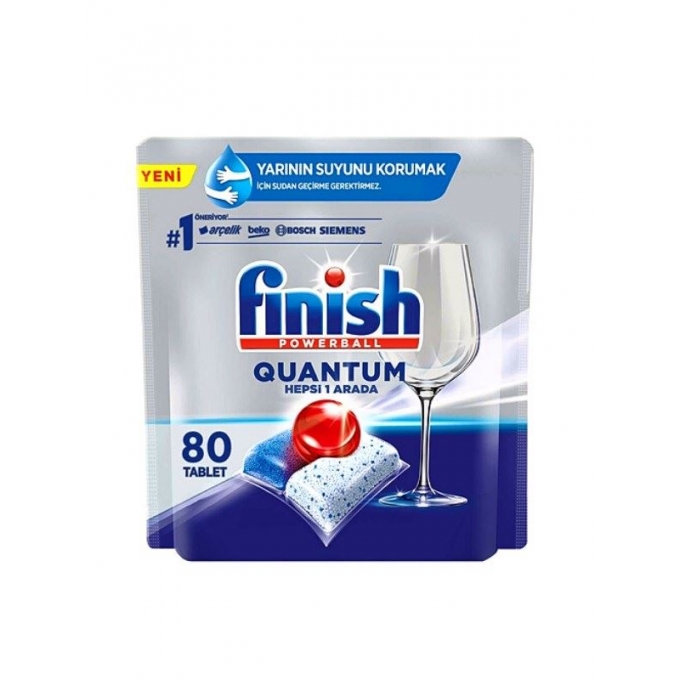 Finish Quantum 80'li Bulaşık Makinesi Tableti