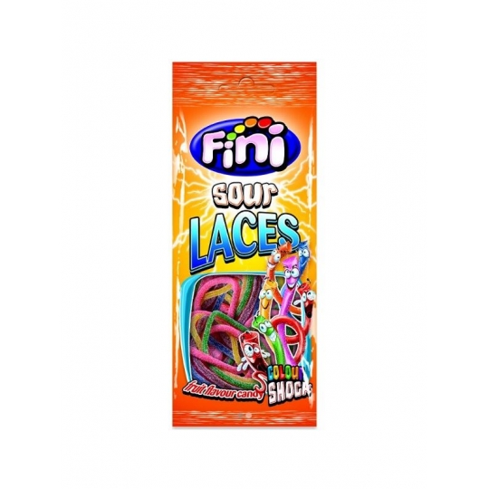 Fini Sour Laces Colour Shock Fruit Candy 85 g