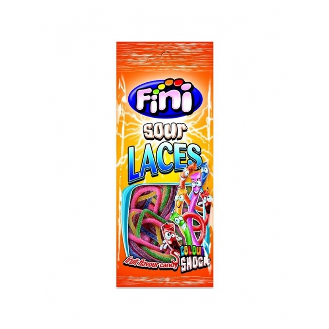 Fini Sour Laces Colour Shock Fruit Candy 85 g