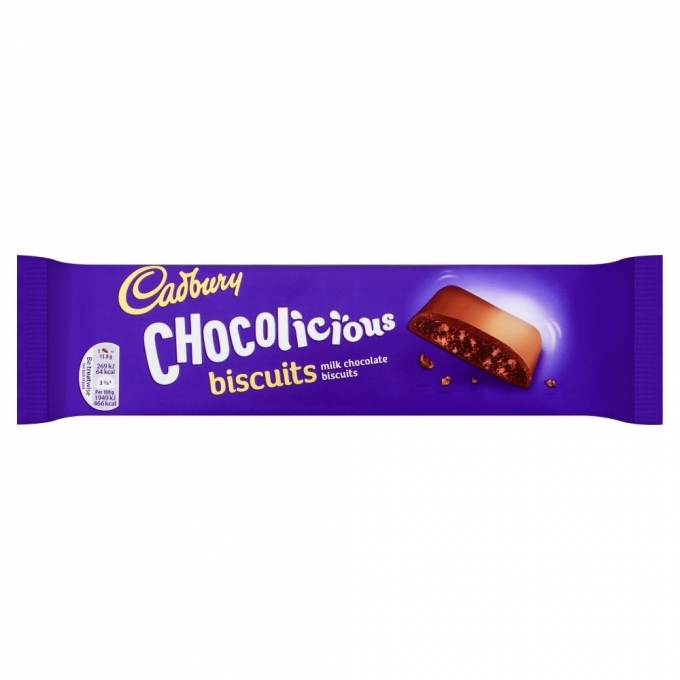 Cadbury Chocolicious Biscuit Çikolata Kaplı Bisküvi 110g 