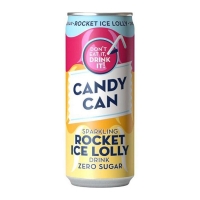 Candy Can Sparkling Rocket Ice Lolly Drink Zero Sugar 330 ml