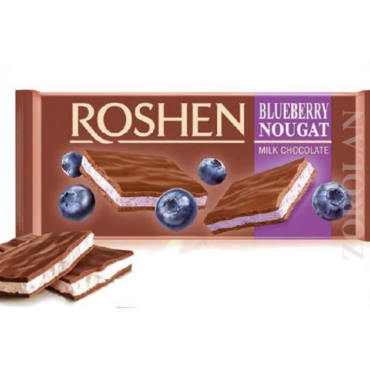 Roshen Blueberry Milk Chocolate 90gr YABAN MERSİNLİ ÇİKOLATA Kısmet
