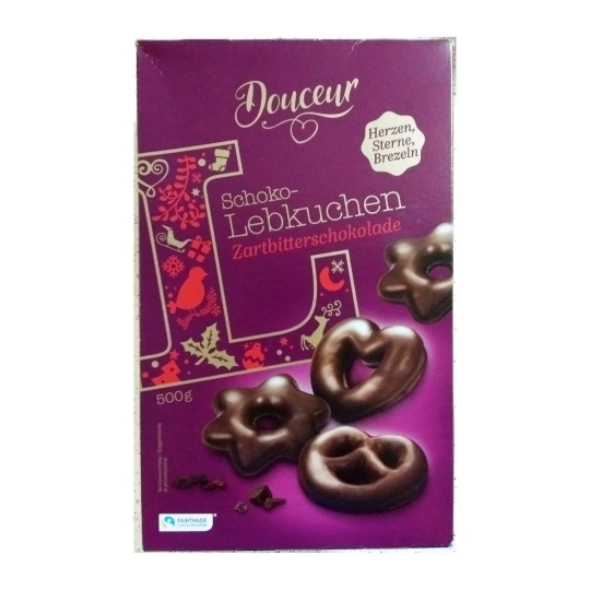 DOUCEUR Schoko-Lebkuchen Zartbitter 500gr