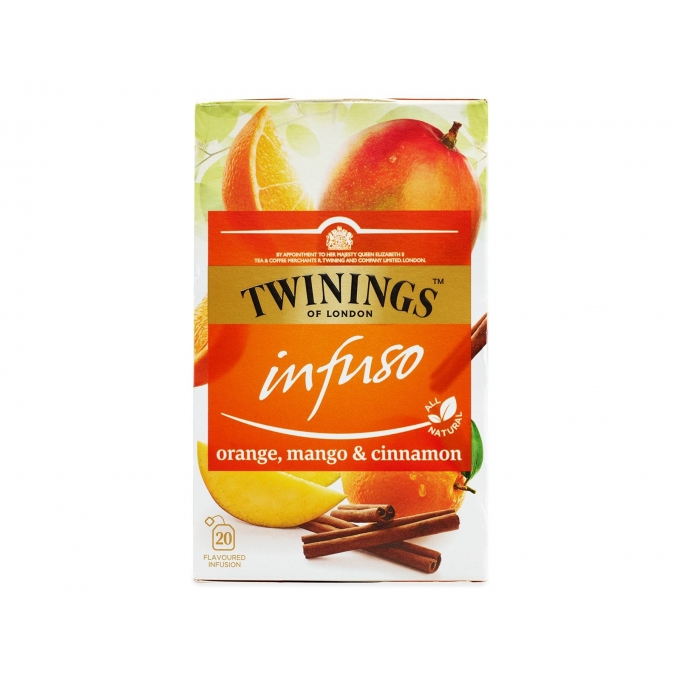 Twinings Infuso Orange Mango Cinnamon Portakal  Mango Tarçın Bitki Çayı 40g