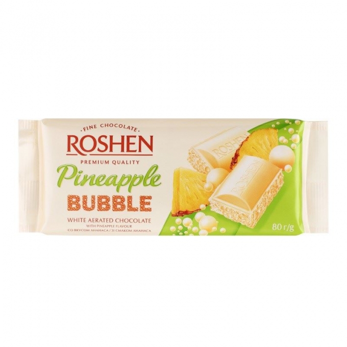 Roshen - Chocolate Aerated Pineapple 80g 