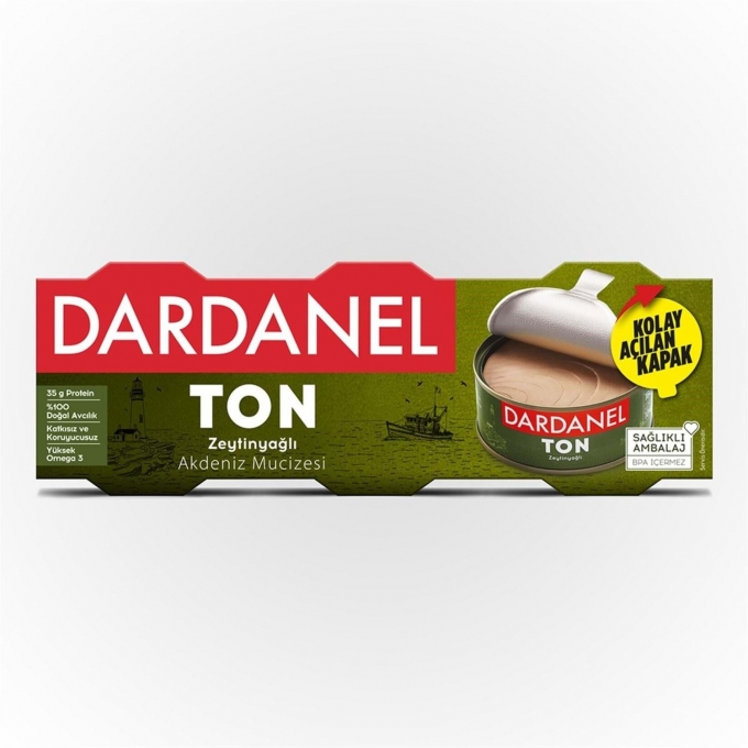 Dardanel Zeytinyağlı Ton Balığı 3x75g