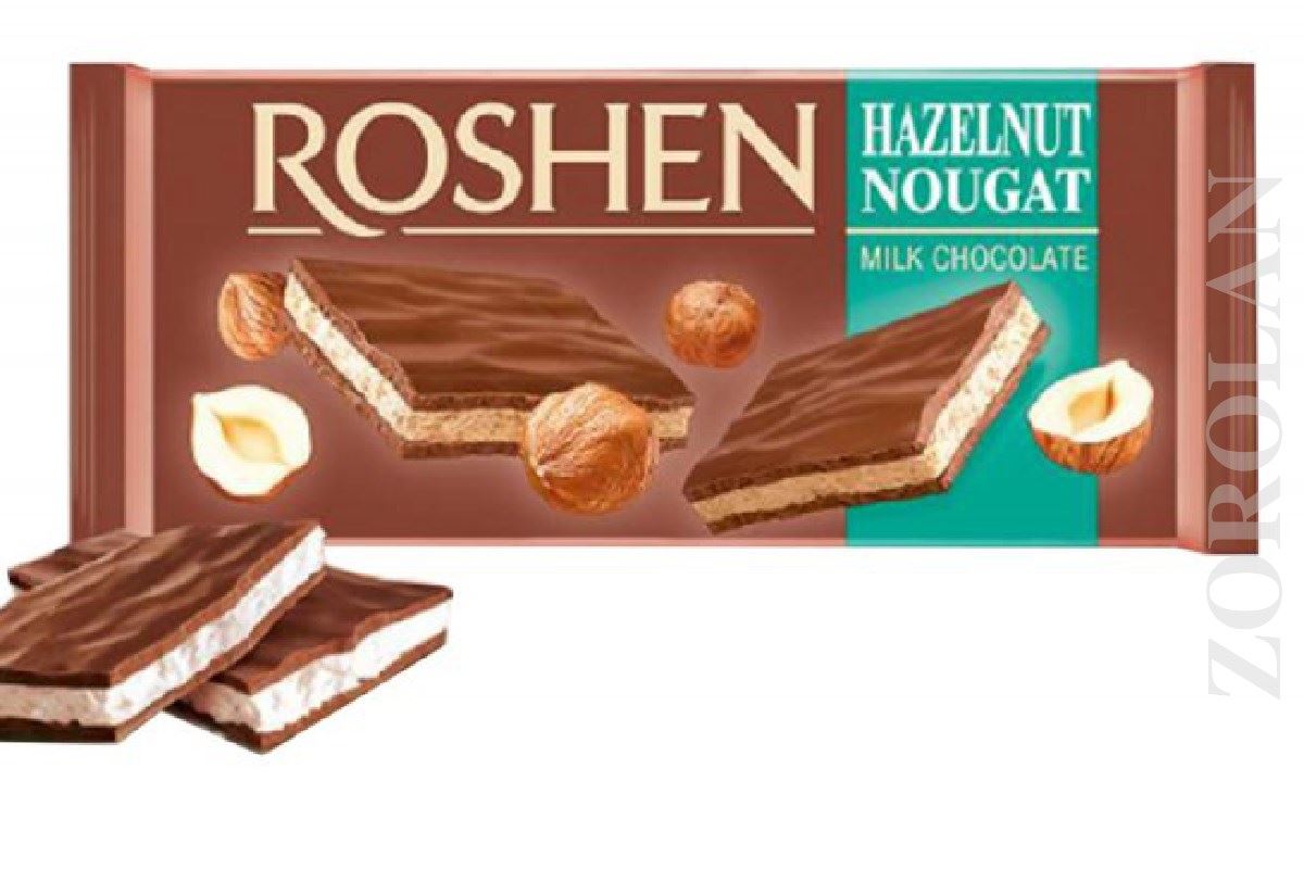 Roshen nougat milk chocolate 90gr Kısmet Şarküteri