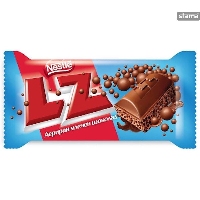 Nestle LZ Milk Sütlü Kabarcık Çikolata 35gr Kısmet Şarküteri