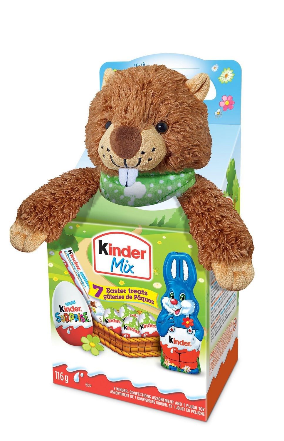 Kinder Maxi Mix Paskalya Sincap Figür 4 farklı Çikolata 133g Kısmet