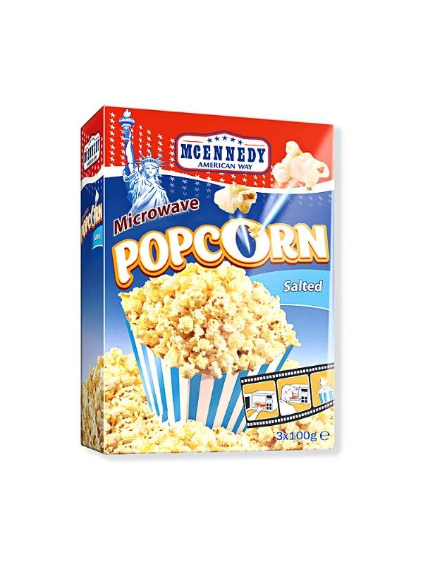 Mcennedy Microwave Popcorn Şarküteri | Kısmet Salted 300 g