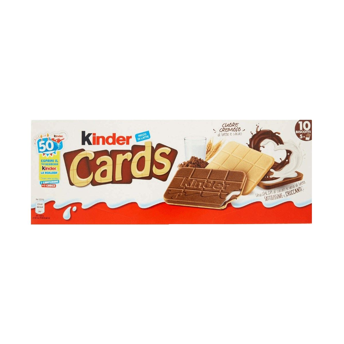Ferrero Kinder Cards Çikolata Ve Süt Kreması Dolgulu Gofret 128g Menşei
