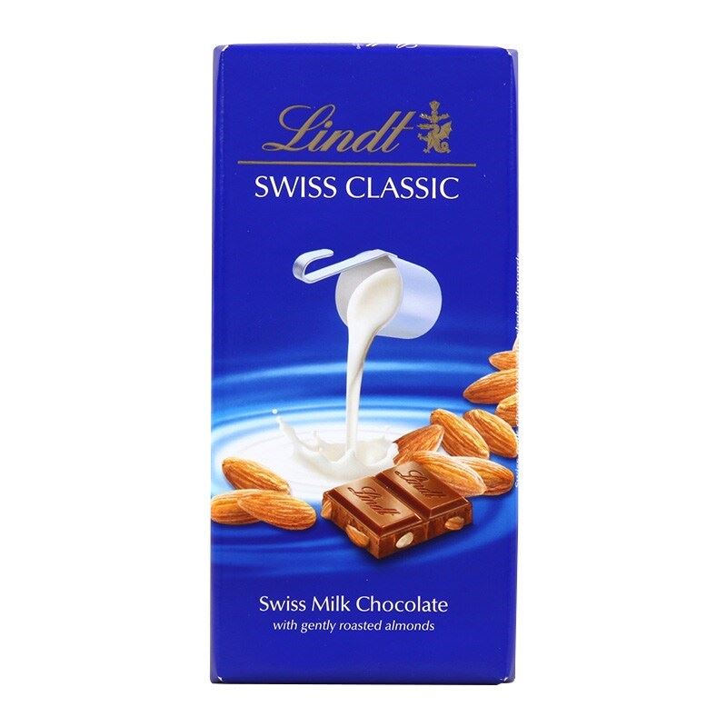 Lindt Swiss Classic Bademli Sütlü Çikolata 100 g Kısmet Şarküteri
