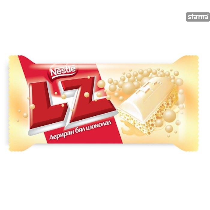 Nestle LZ White Beyaz Kabarcık Çikolata 35gr Kısmet Şarküteri